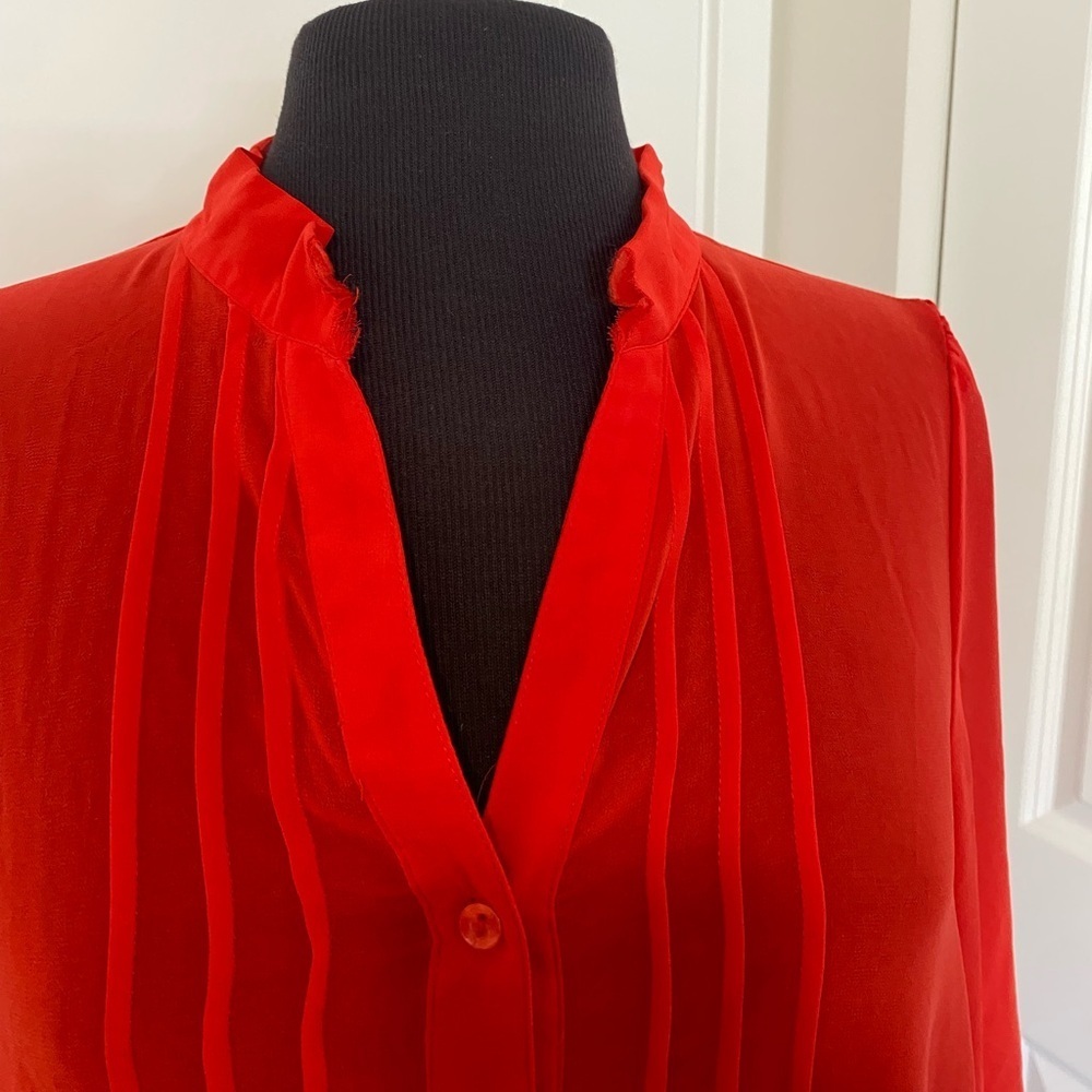 Forever 21 - Chiffon Button Down Blouse - Size Large - Picture 7 of 7